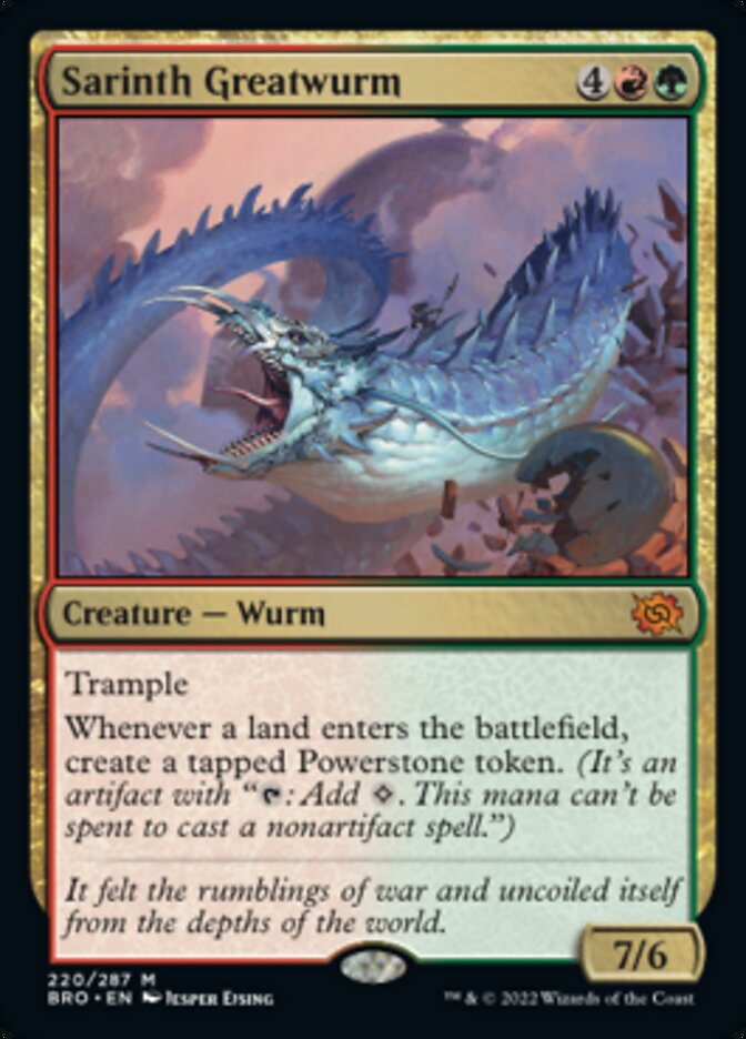 Magic | Sarinth Greatwurm [The Brothers' War] | The Nerd Merchant