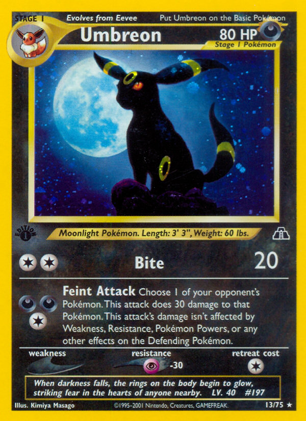 Pokemon | Umbreon (13/75) [Neo Discovery 1st Edition] | The Nerd Merchant