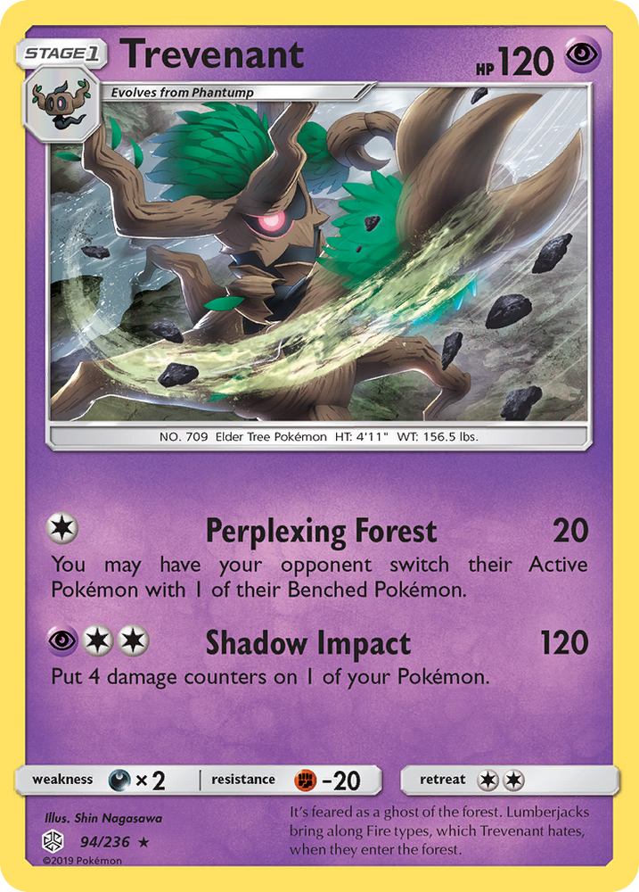 Pokemon| Trevenant (94/236) [Sun & Moon: Cosmic Eclipse] | The Nerd Merchant