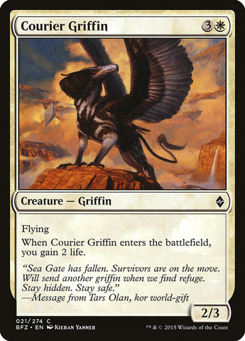 Magic | Courier Griffin [Battle for Zendikar] | The Nerd Merchant