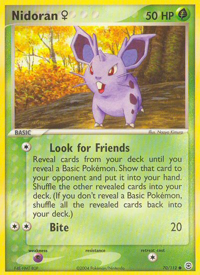 Pokemon | Nidoran (70/112) (Female) [EX: FireRed & LeafGreen] | The Nerd Merchant