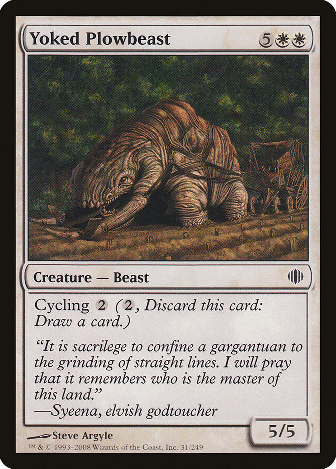 Magic | Yoked Plowbeast [Shards of Alara] | The Nerd Merchant