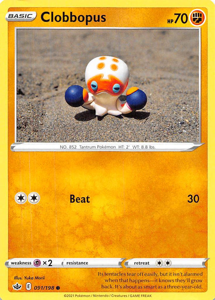 Pokemon | Clobbopus (091/198) [Sword & Shield: Chilling Reign] | The Nerd Merchant