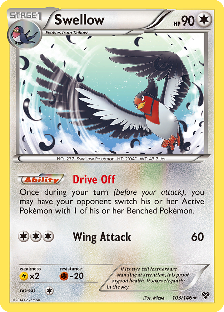 Pokemon | Swellow (103/146) [XY: Base Set] | The Nerd Merchant