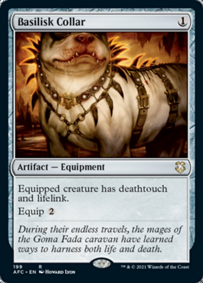 Magic | Basilisk Collar [Dungeons & Dragons: Adventures in the Forgotten Realms Commander] | The Nerd Merchant