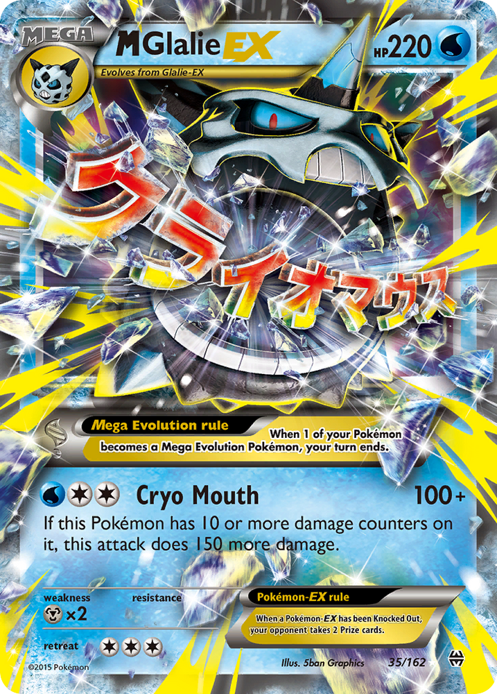 Pokemon | M Glalie EX (35/162) [XY: BREAKthrough] | The Nerd Merchant