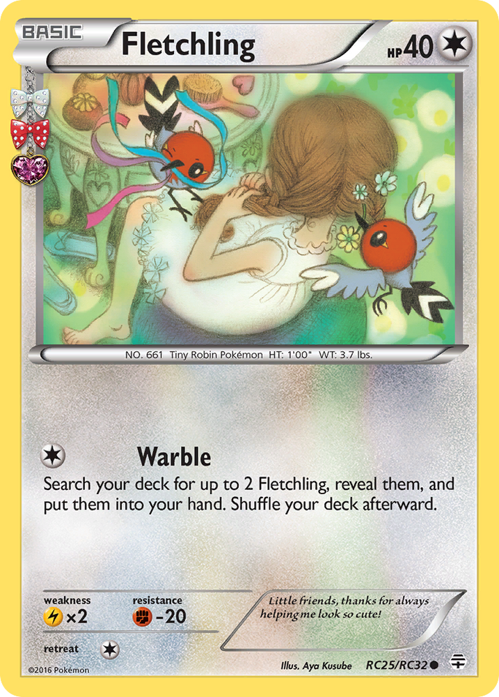 Pokemon | Fletchling (RC25/RC32) [XY: Generations] | The Nerd Merchant