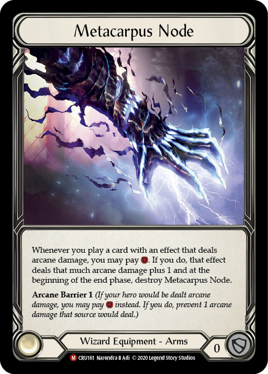 Flesh and Blood TCG | Metacarpus Node [CRU161] (Crucible of War)  1st Edition Cold Foil | The Nerd Merchant