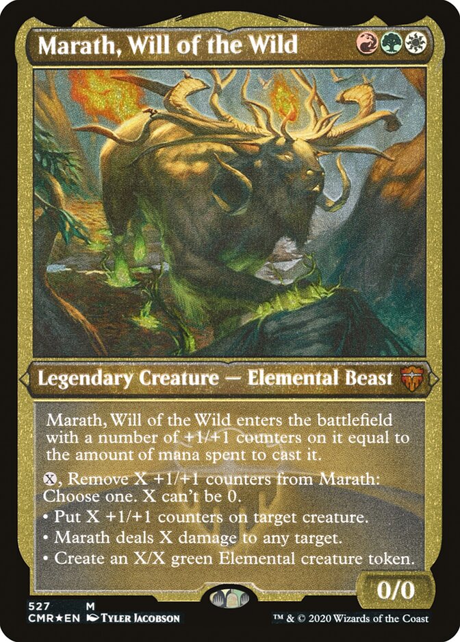 Magic | Marath, Will of the Wild (Etched) [Commander Legends] | The Nerd Merchant