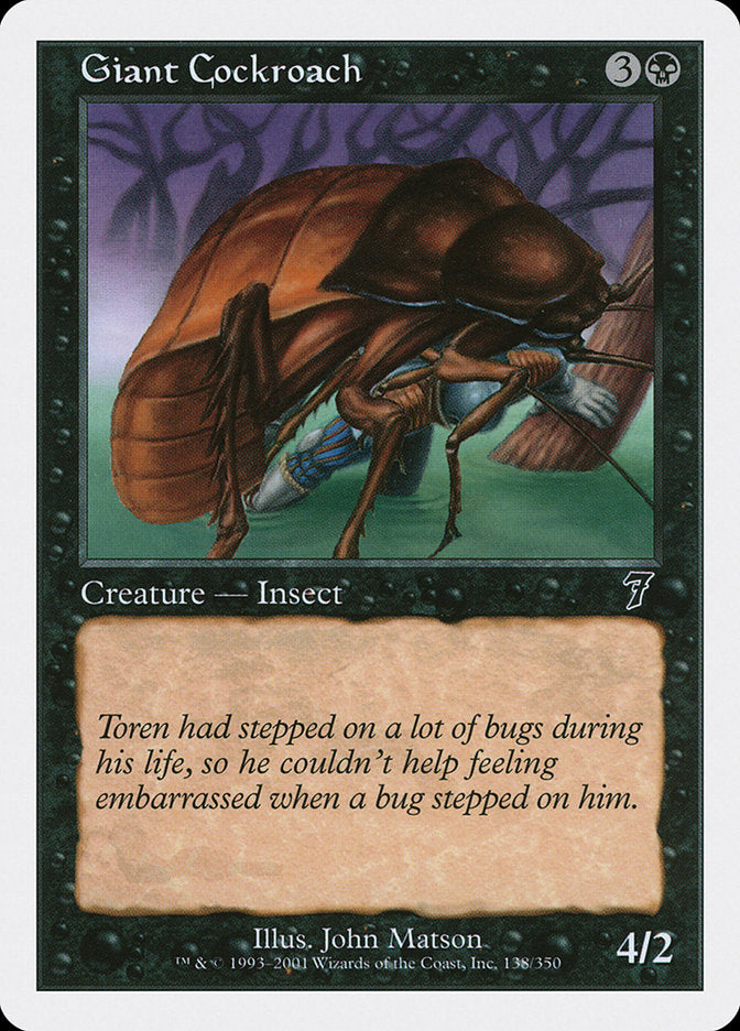 Magic | Giant Cockroach [Seventh Edition] | The Nerd Merchant