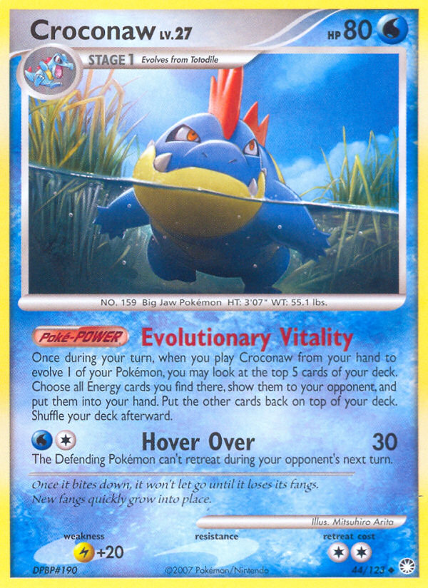 Pokemon | Croconaw (44/123) [Diamond & Pearl: Mysterious Treasures] | The Nerd Merchant