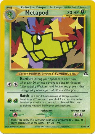 Pokemon | Metapod (42/75) [Neo Discovery Unlimited] | The Nerd Merchant