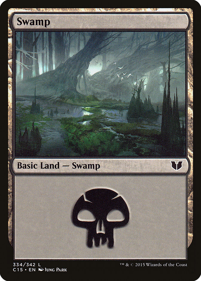 Magic | Swamp (334) [Commander 2015] | The Nerd Merchant
