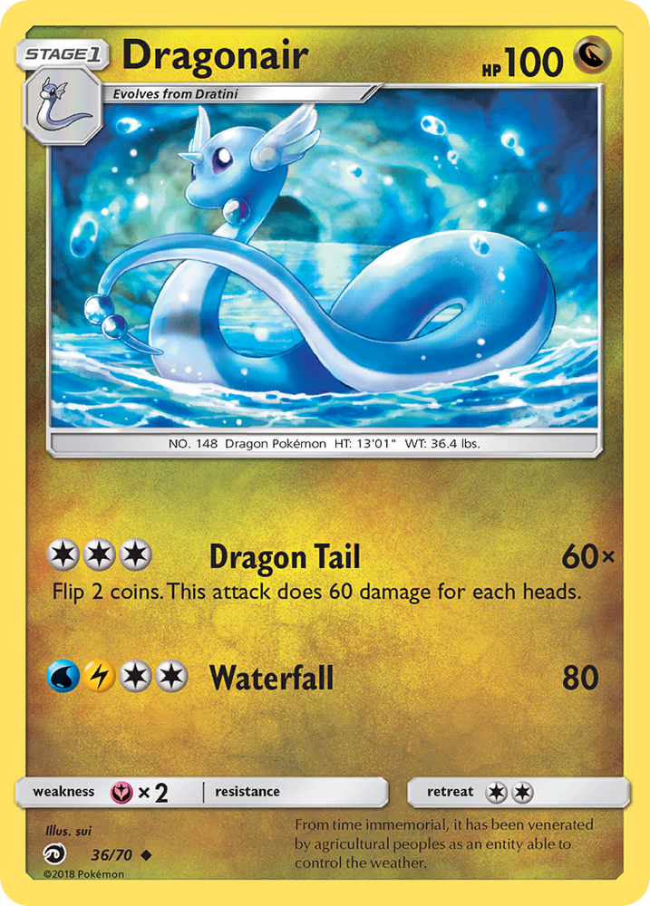 Pokemon | Dragonair (36/70) [Sun & Moon: Dragon Majesty] | The Nerd Merchant