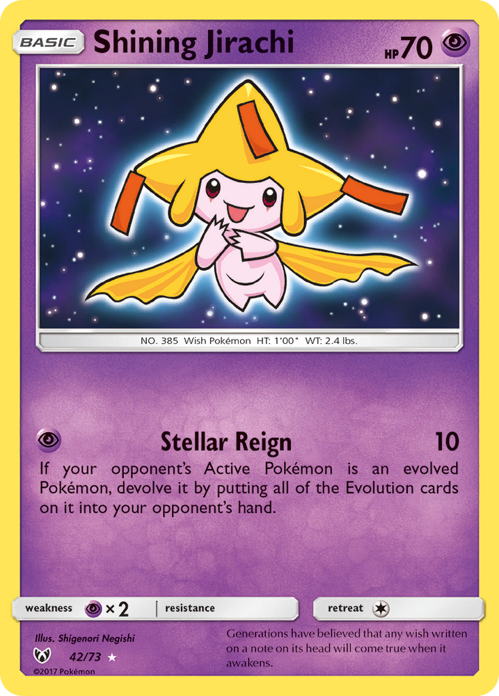 Pokemon | Shining Jirachi (42/73) [Sun & Moon: Shining Legends] | The Nerd Merchant