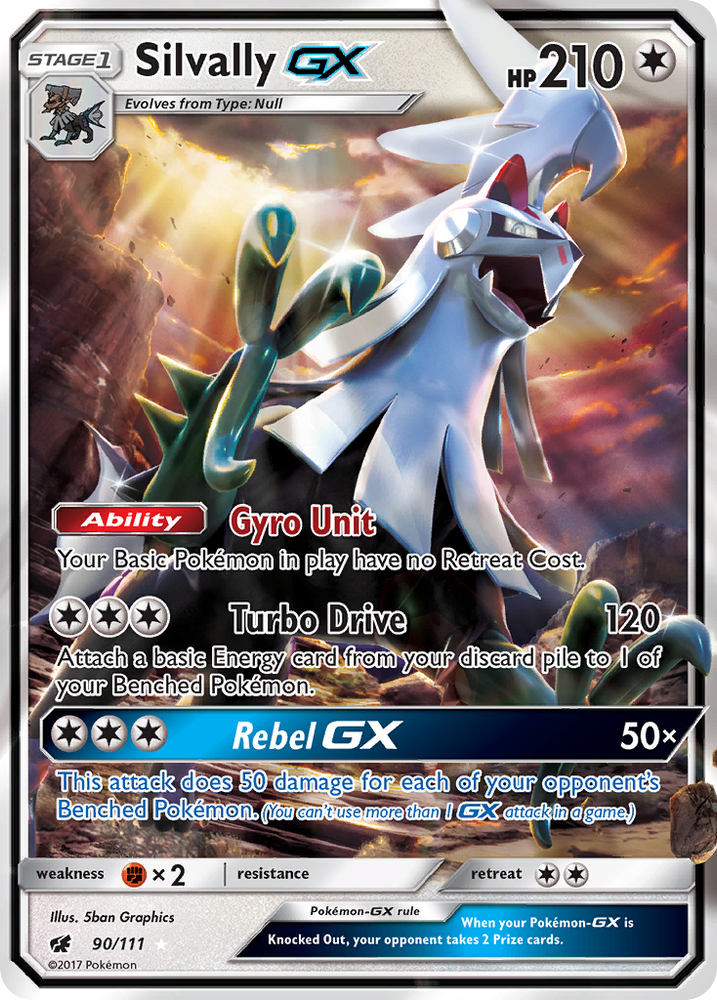 Pokemon | Silvally GX (90/111) [Sun & Moon: Crimson Invasion] | The Nerd Merchant
