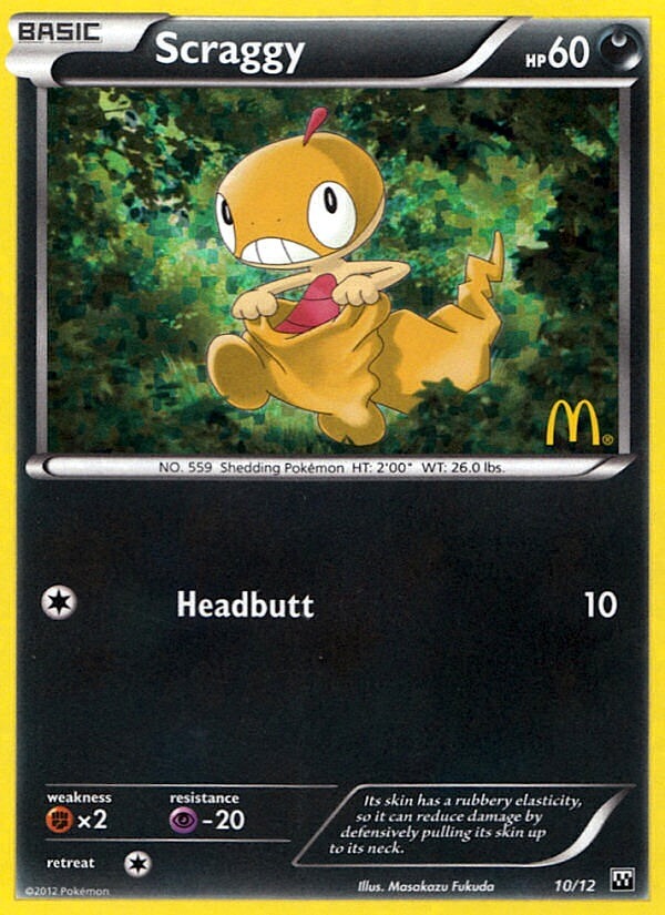 Pokemon | Scraggy (10/12) [McDonald's Promos: 2012 Collection] | The Nerd Merchant