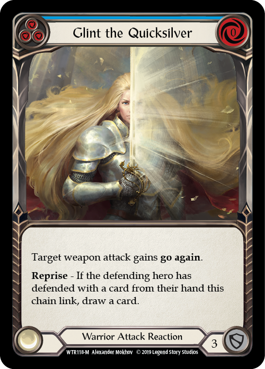 Flesh and Blood TCG | Glint the Quicksilver [WTR118-M] (Welcome to Rathe)  Alpha Print Rainbow Foil | The Nerd Merchant