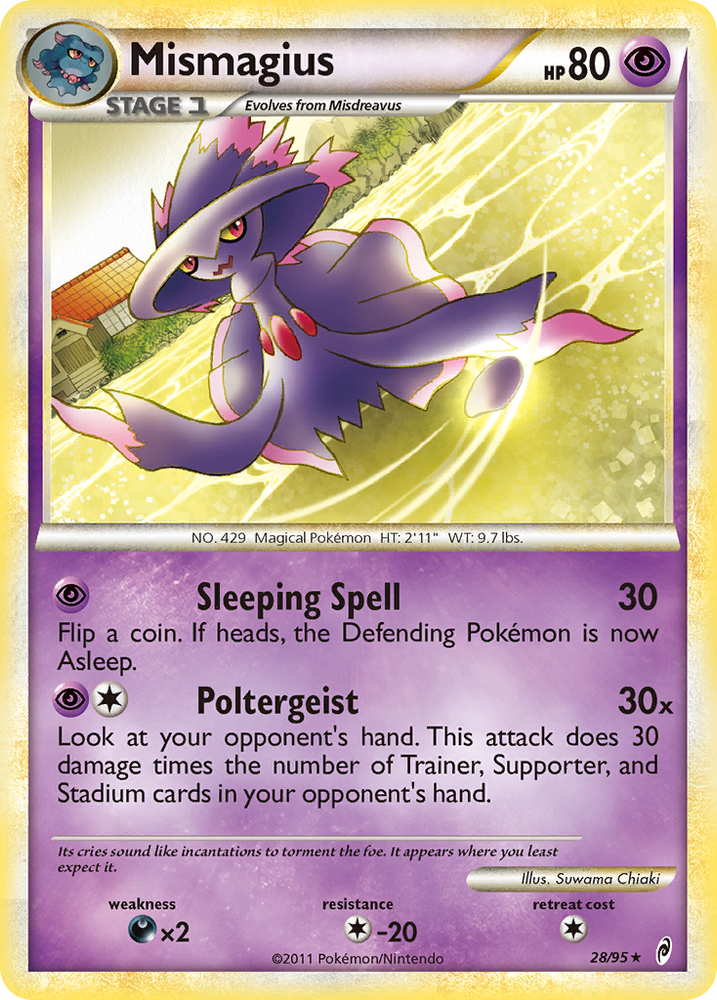 Pokemon | Mismagius (28/95) [HeartGold & SoulSilver: Call of Legends] | The Nerd Merchant