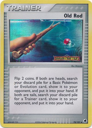 Pokemon | Old Rod (78/101) (Stamped) [EX: Dragon Frontiers] | The Nerd Merchant
