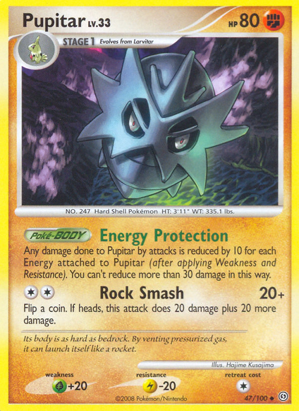 Pokemon | Pupitar (47/100) [Diamond & Pearl: Stormfront] | The Nerd Merchant