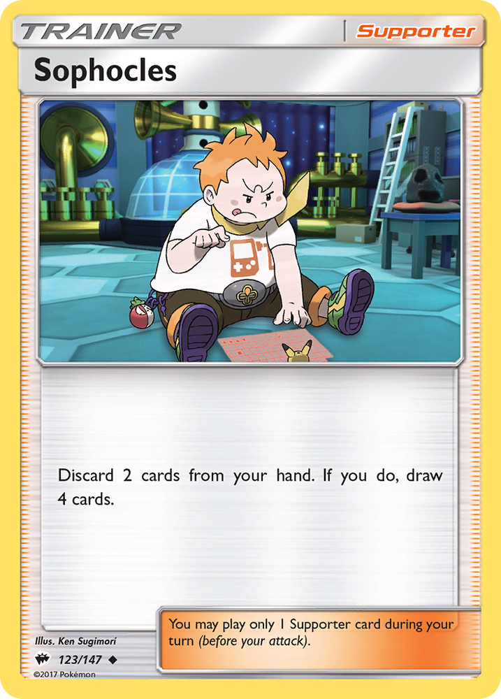 Pokemon | Sophocles (123/147) [Sun & Moon: Burning Shadows] | The Nerd Merchant