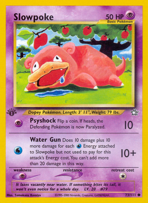 Pokemon | Slowpoke (73/111) [Neo Genesis 1st Edition] | The Nerd Merchant