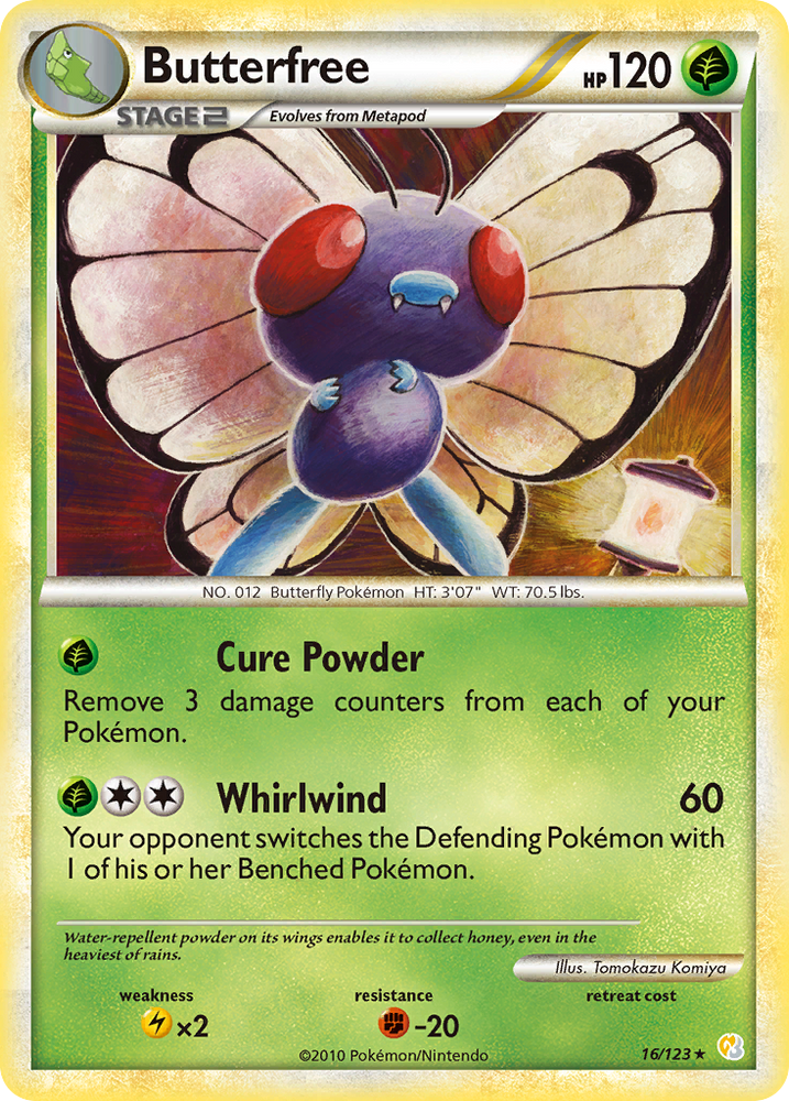 Pokemon | Butterfree (16/123) [HeartGold & SoulSilver: Base Set] | The Nerd Merchant