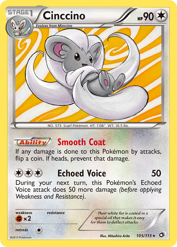 Pokemon | Cinccino (105/113) [Black & White: Legendary Treasures] | The Nerd Merchant