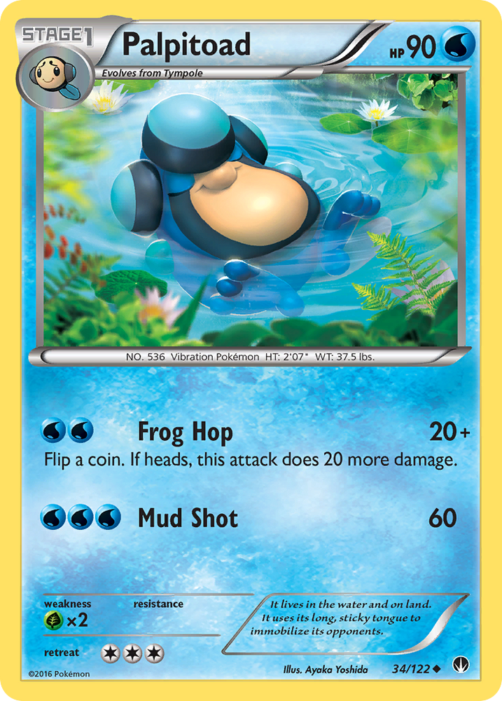 Pokemon | Palpitoad (34/122) [XY: BREAKpoint] | The Nerd Merchant