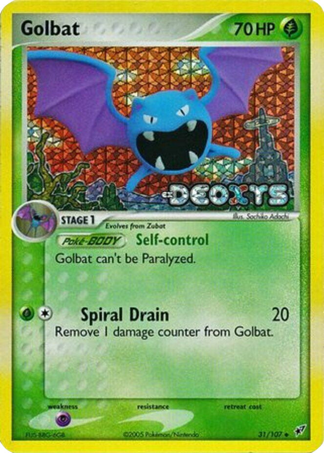 Pokemon | Golbat (31/107) (Stamped) [EX: Deoxys] | The Nerd Merchant