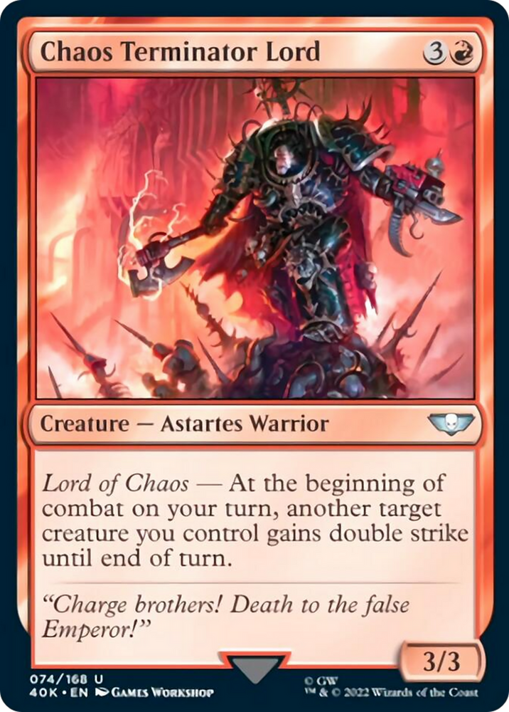 Magic | Chaos Terminator Lord (Surge Foil) [Warhammer 40,000] | The Nerd Merchant