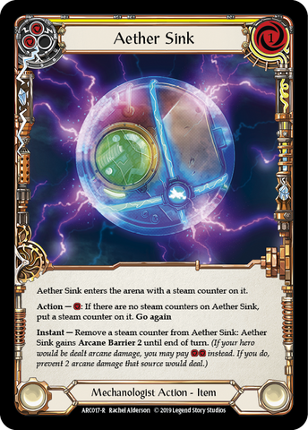 Flesh and Blood TCG | Aether Sink [ARC017-R] (Arcane Rising)  1st Edition Rainbow Foil | The Nerd Merchant