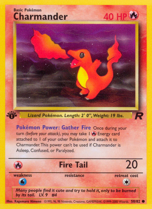 Pokemon | Charmander (50/82) [Team Rocket 1st Edition] | The Nerd Merchant