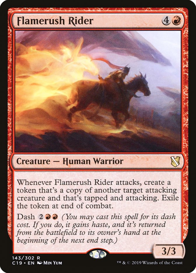 Magic | Flamerush Rider [Commander 2019] | The Nerd Merchant