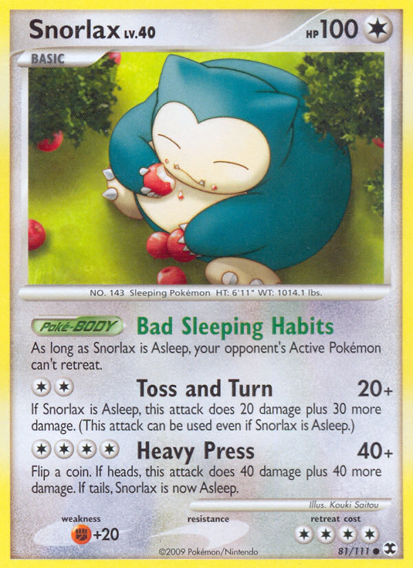 Pokemon | Snorlax (81/111) [Platinum: Rising Rivals] | The Nerd Merchant