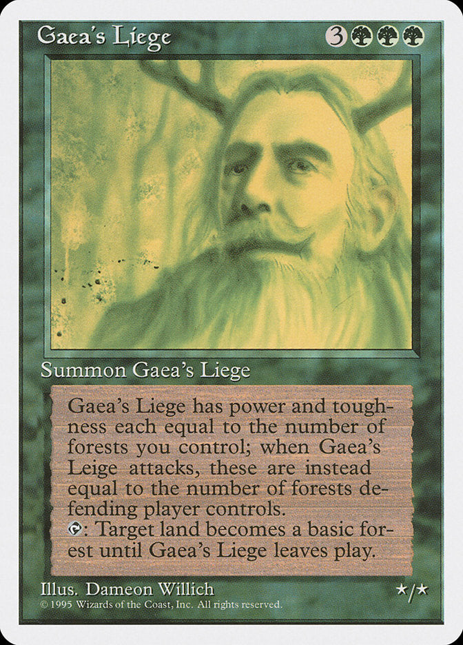 Magic | Gaea's Liege [Fourth Edition] | The Nerd Merchant