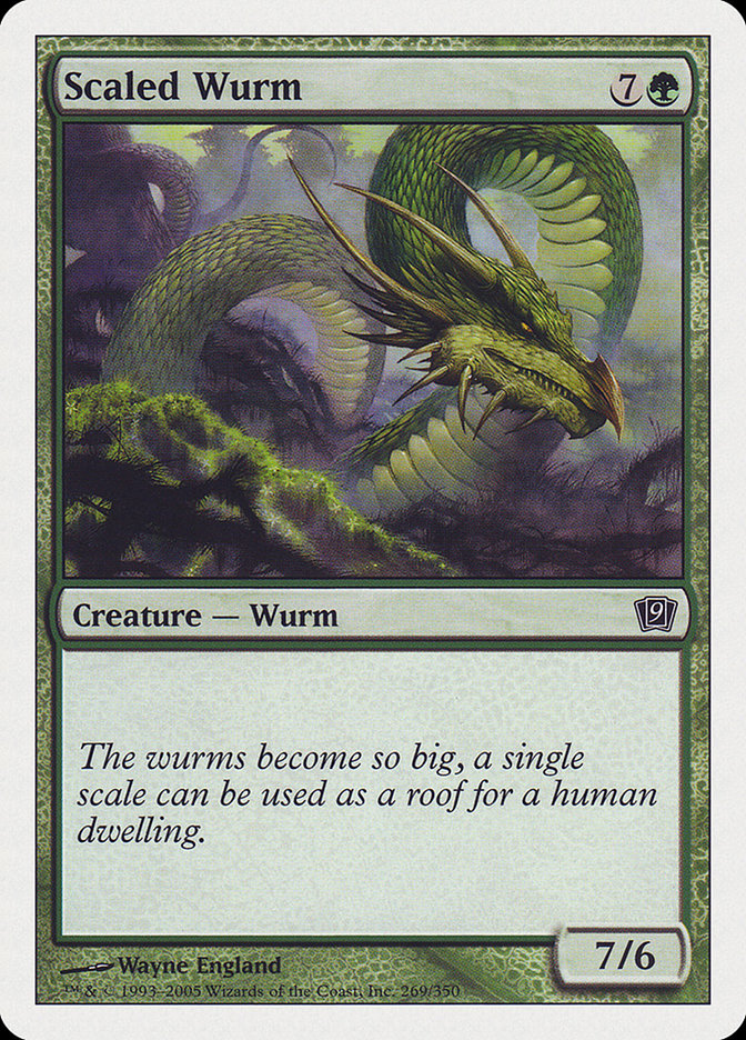 Magic | Scaled Wurm [Ninth Edition] | The Nerd Merchant