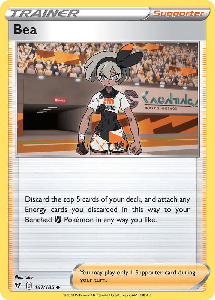 Pokemon | Bea (147/185) [Sword & Shield: Vivid Voltage] | The Nerd Merchant
