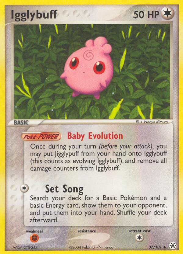 Pokemon | Igglybuff (37/101) [EX: Hidden Legends] | The Nerd Merchant