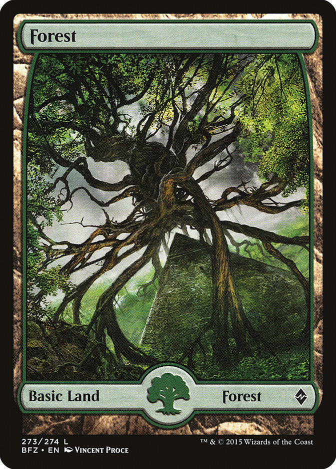 Magic | Forest (273) (Full Art) [Battle for Zendikar] | The Nerd Merchant