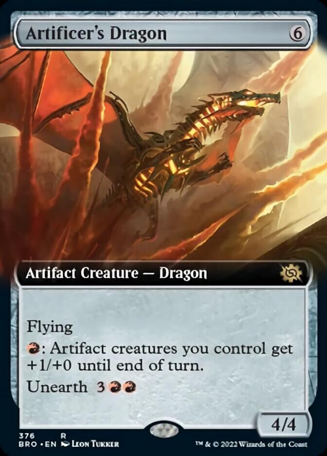 Magic | Artificer's Dragon (Extended Art) [The Brothers' War] | The Nerd Merchant