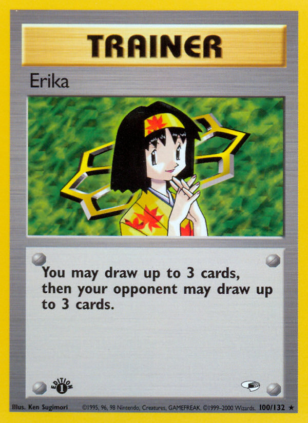 Pokemon | Erika (100/132) [Gym Heroes 1st Edition] | The Nerd Mechant