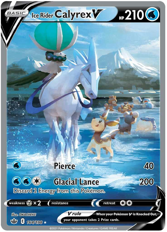 Pokemon | Ice Rider Calyrex V (164/198) [Sword & Shield: Chilling Reign] | The Nerd Merchant