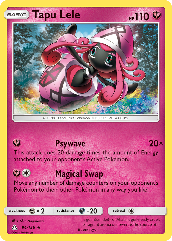 Pokemon | Tapu Lele (94/156) [Sun & Moon: Ultra Prism] | The Nerd Merchant