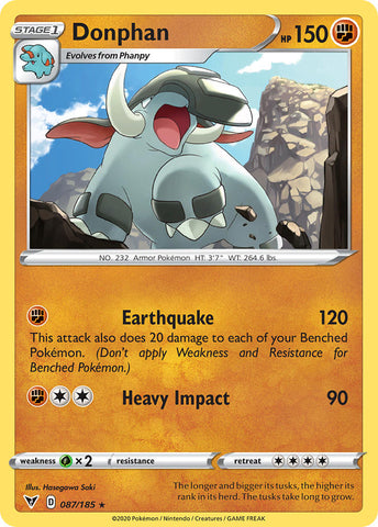 Pokemon | Donphan (087/185) [Sword & Shield: Vivid Voltage] | The Nerd Merchant