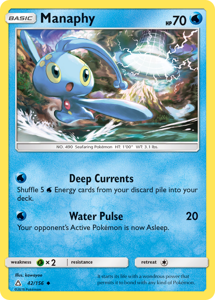 Pokemon | Manaphy (42/156) [Sun & Moon: Ultra Prism] | The Nerd Merchant