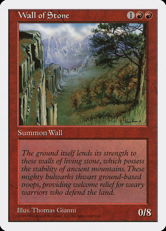 Magic | Wall of Stone [Fifth Edition] | The Nerd Merchant