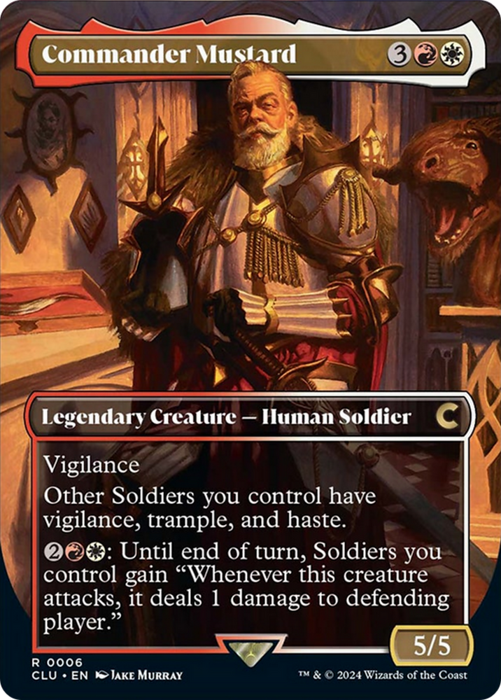 Magic | Commander Mustard (Borderless) [Ravnica: Clue Edition] | The Nerd Merchant
