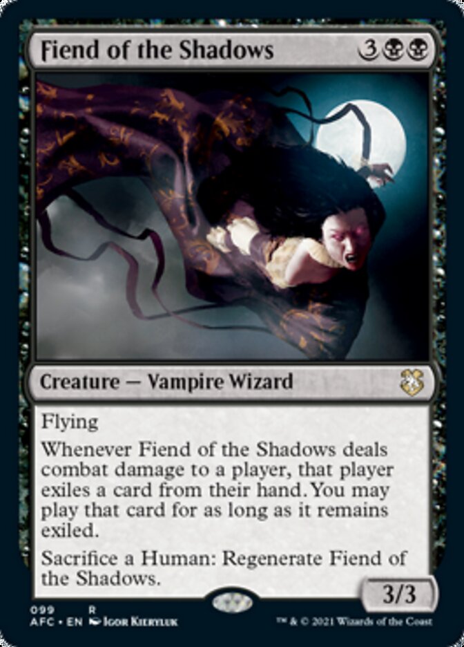 Magic | Fiend of the Shadows [Dungeons & Dragons: Adventures in the Forgotten Realms Commander] | The Nerd Merchant